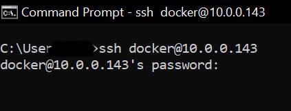 ssh into vm